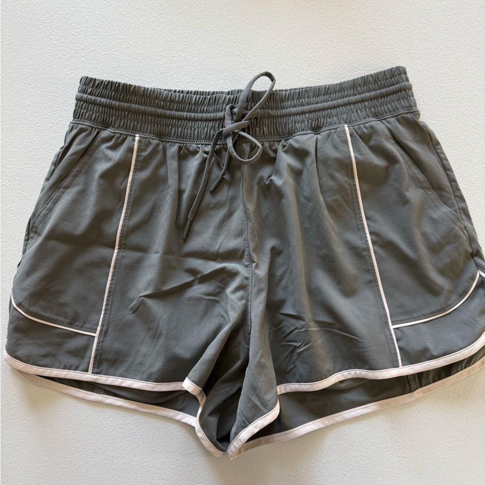 Abercrombie & Fitch Charcoal Gray Athletic Shorts